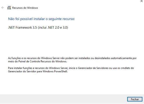 Erro Framework 3.5
