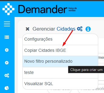 Copiar Cidades IBGE