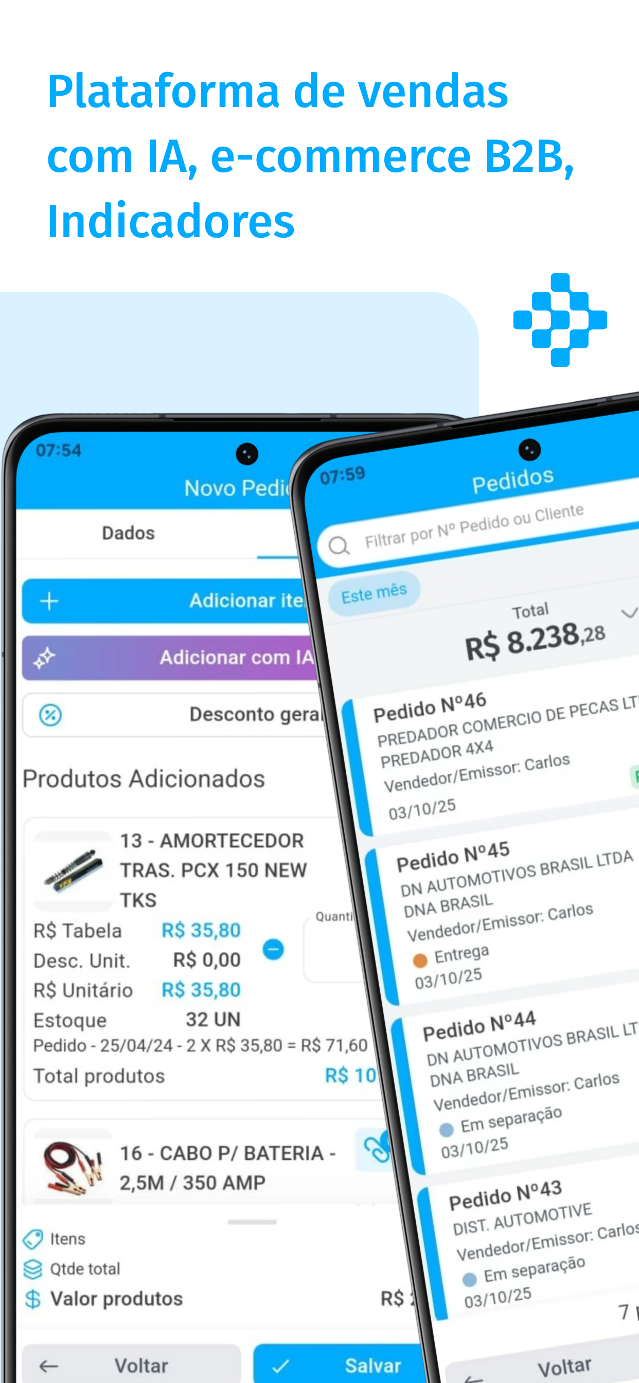 Tela do novo app Demander 1