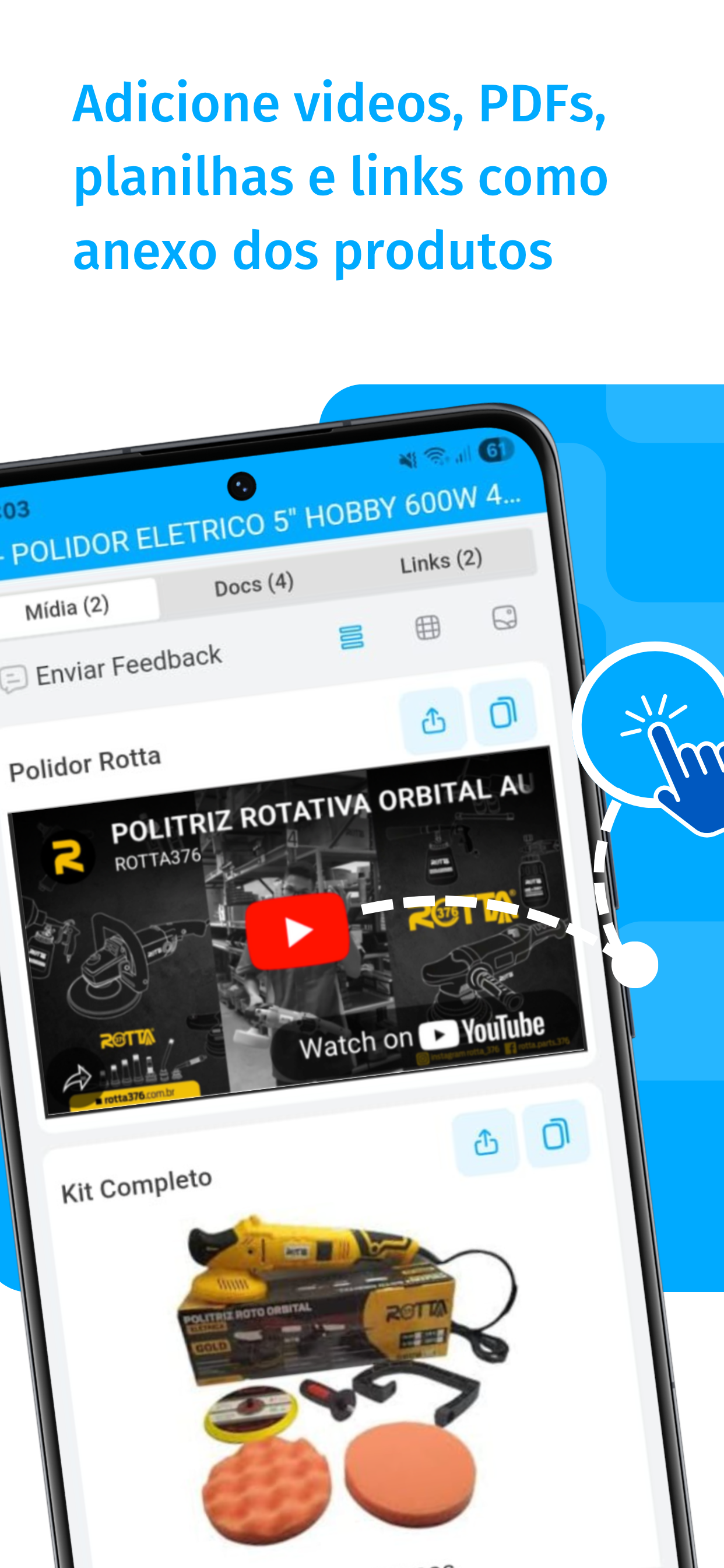 Tela do novo app Demander 3