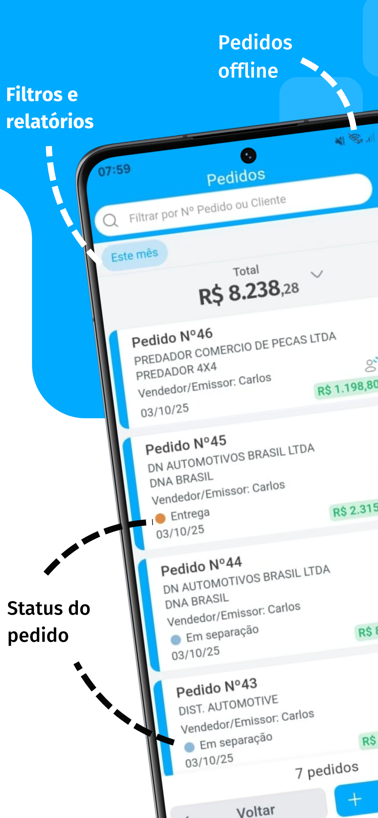 Tela do novo app Demander 4
