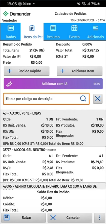 Captura da tela 1